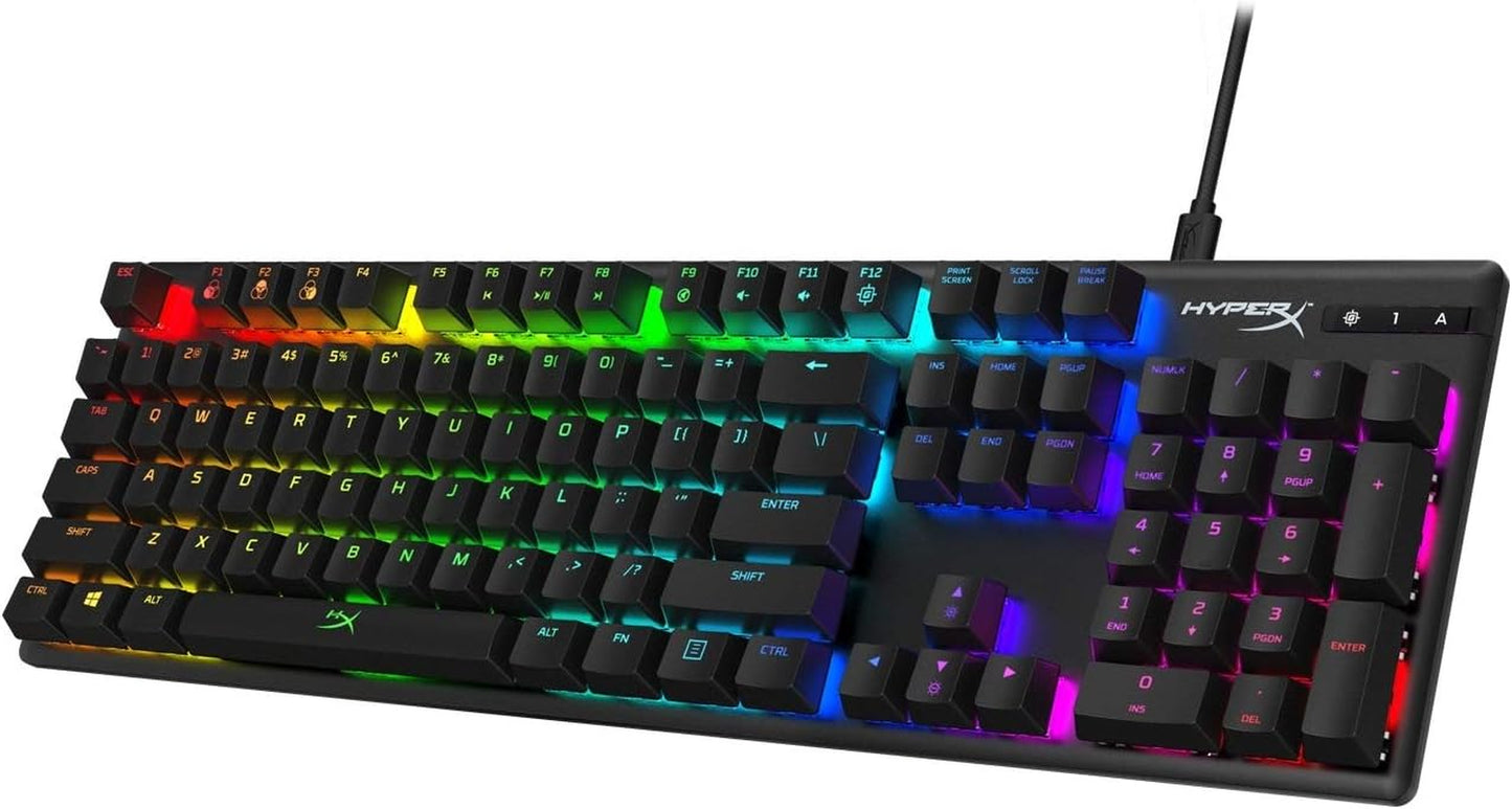 Alloy Origins - Mechanical Gaming Keyboard, Software-Controlled Light & Macro Customization, Compact Form Factor, RGB LED Backlit - Clicky Blue Switch,